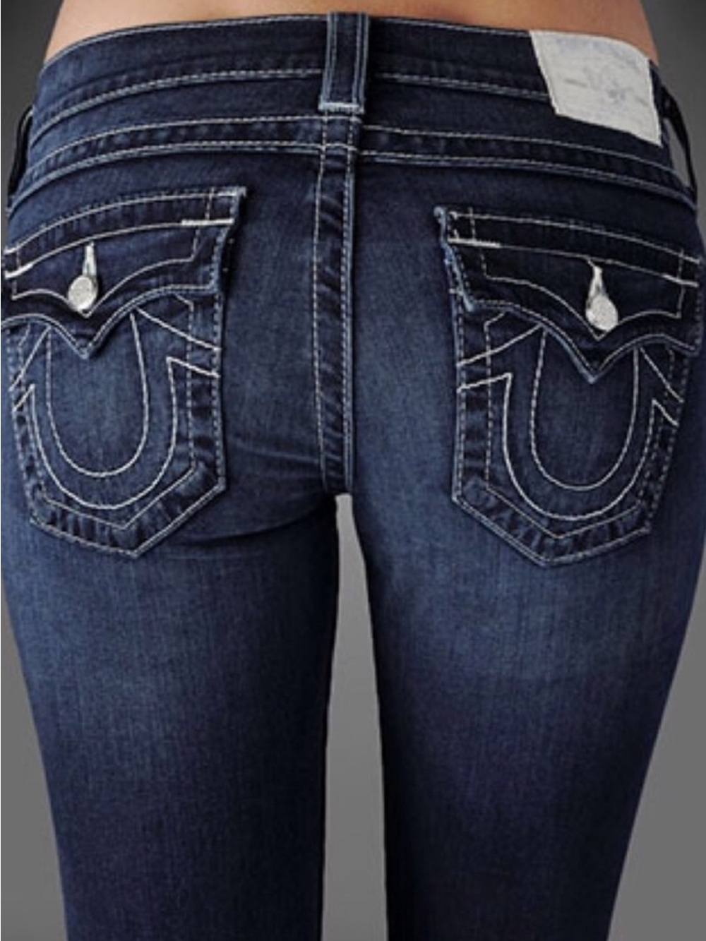 True Religion Misty Glitz and Glam Super Skinny Jeans - Swarovski Crystals